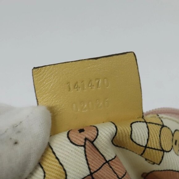 GUCCI GG Canvas Guccissima Abbey Tote Bag Leather Yellow Gold - Picture 13 of 15